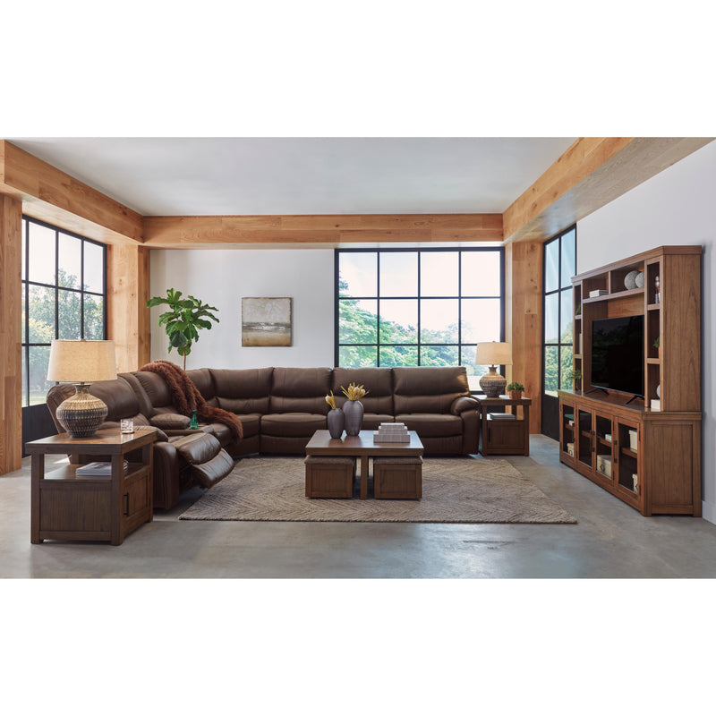 Signature Design by Ashley Family Circle Power Reclining Leather Look 4 pc Sectional U8290201/U8290277/U8290246/U8290275 IMAGE 5