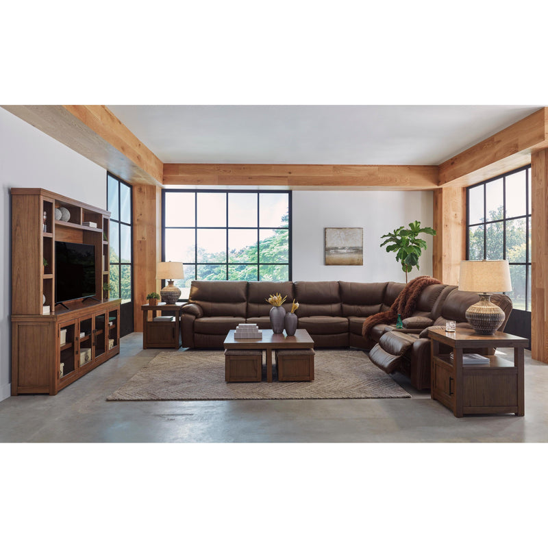 Signature Design by Ashley Family Circle Power Reclining Leather Look 4 pc Sectional U8290263/U8290246/U8290277/U8290290 IMAGE 5