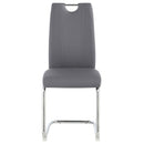  Coaster Furniture Brooklyn 193812 Upholstered Dining Side Chair - Grey IMAGE 2
