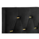  Coaster Furniture Kendall 224451KW Upholstered California King Panel Bed - Black IMAGE 5