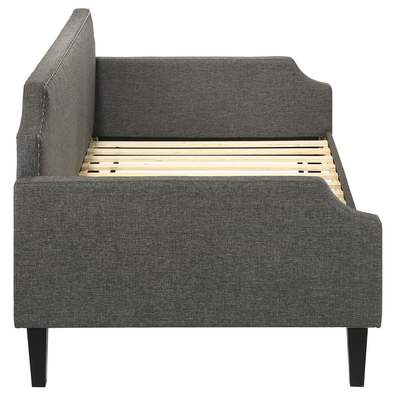 Coaster Furniture Olivia 300636 Upholstered Twin Daybed with Nailhead Trim - Grey IMAGE 6