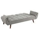  Coaster Furniture Caufield 360096 Upholstered Tufted Convertible Sofa Bed - Grey IMAGE 4