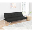  Coaster Furniture Joel 360281 Upholstered Tufted Convertible Sofa Bed - Black IMAGE 2