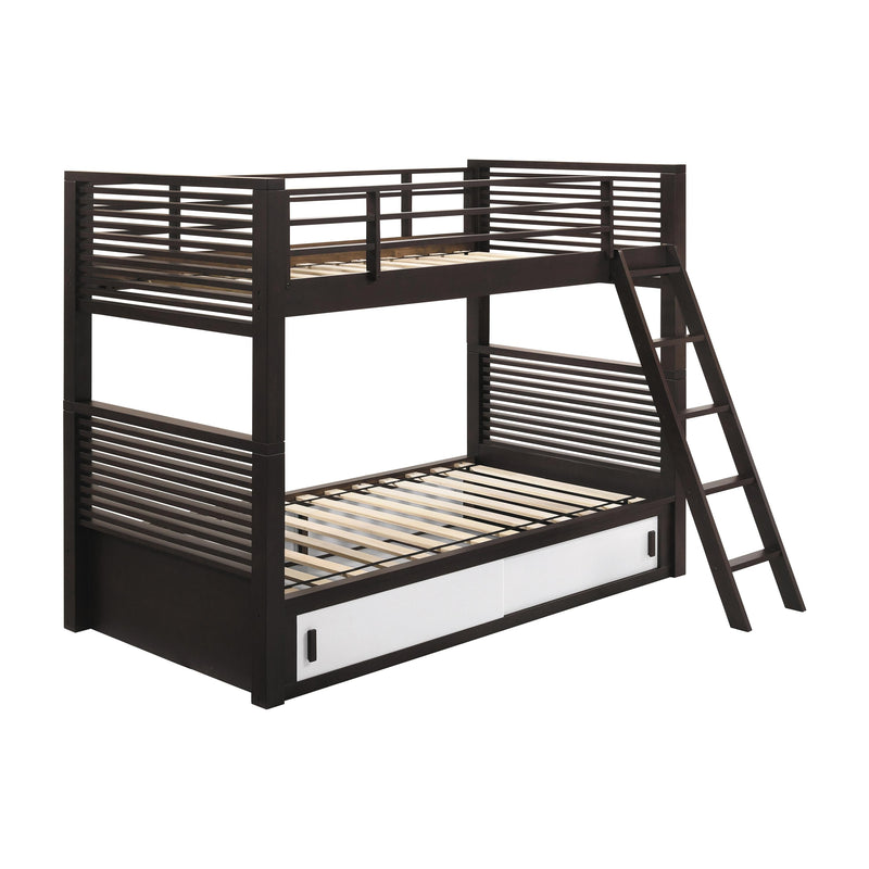 Coaster Furniture Oliver 400736T Twin over Twin Bunk Bed - Java IMAGE 1