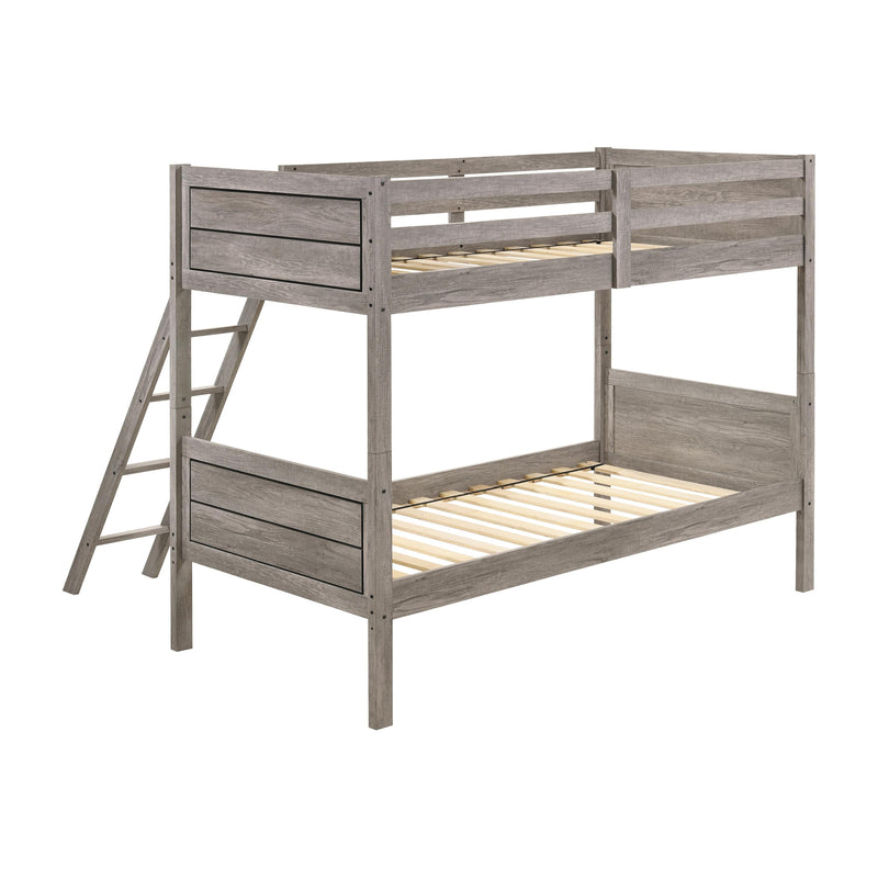 Coaster Furniture Ryder 400818 Twin over Twin Bunk Bed - Weathered Taupe IMAGE 6