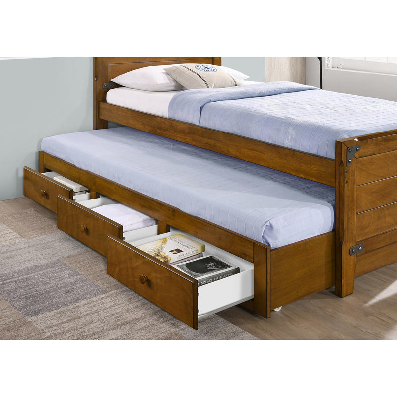 Coaster Furniture Granger 461371T Twin Captain’s Bed with Trundle - Rustic Honey IMAGE 4