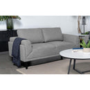  Coaster Furniture Rilynn 509525 Upholstered Track Arm Loveseat - Grey IMAGE 9