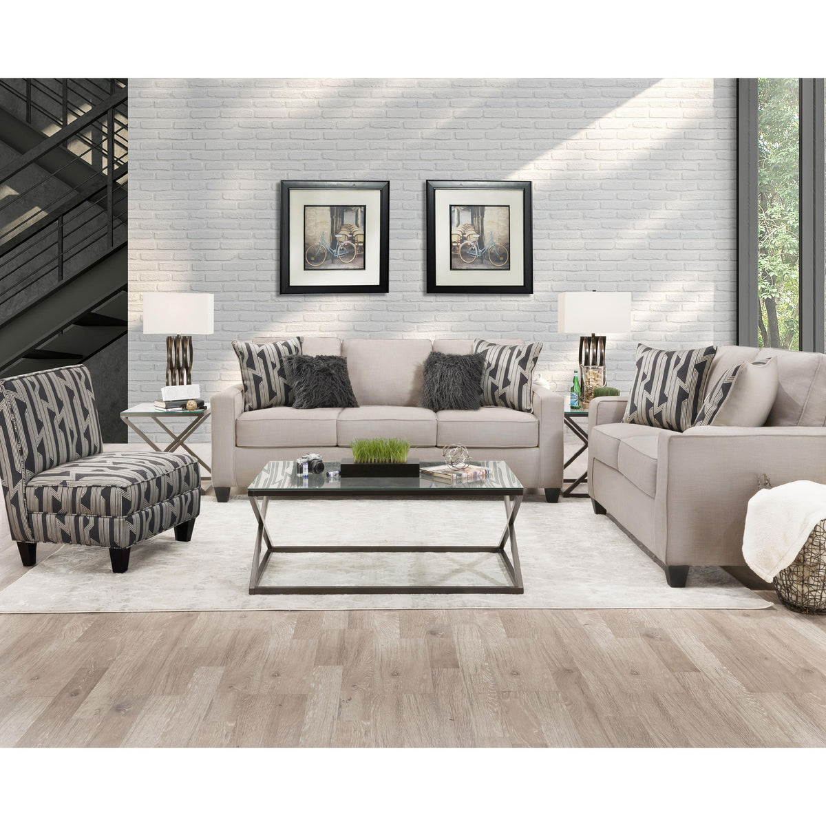 Behold Home 7205-03 Sofa - Lynx Linen