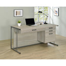  Coaster Furniture Loomis 805881 60-inch 4-Drawer Computer Desk - Whitewashed Grey IMAGE 9