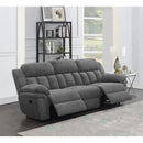 Coaster Furniture Bahrain 609541 Upholstered Motion Sofa - Charcoal IMAGE 10
