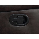  Coaster Furniture Greer 651356 Upholstered Swivel Glider Recliner Chair - Brown IMAGE 5