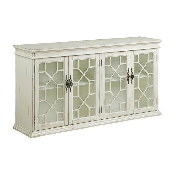 Coaster Furniture Kiara 950859 4-Door Accent Cabinet with Adjustable Shelves - White IMAGE 1