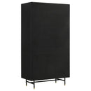  Coaster Furniture Santiago 951134 4-door Metal Tall Storage Cabinet - Matte Black IMAGE 5