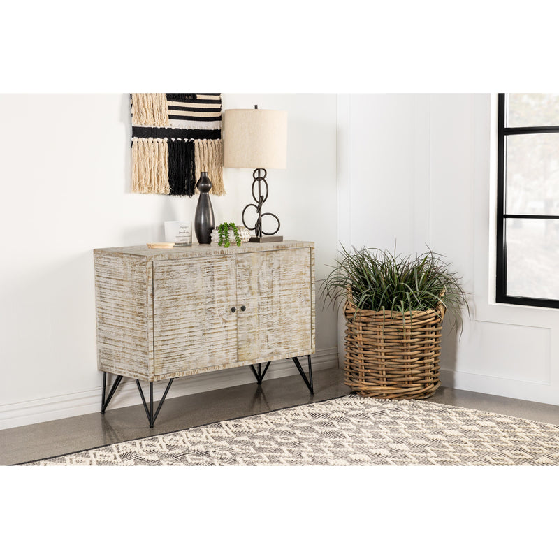 Coaster Furniture Eileen 959652 Rectangular 2-Door Accent Cabinet - White Washed IMAGE 2