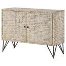 Coaster Furniture Eileen 959652 2-door Wood Storage Accent Cabinet - White Washed IMAGE 5