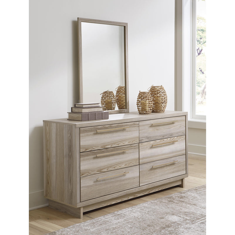 Signature Design by Ashley Hasbrick 6-Drawer Dresser with Mirror B2075-231/B2075-36 IMAGE 6