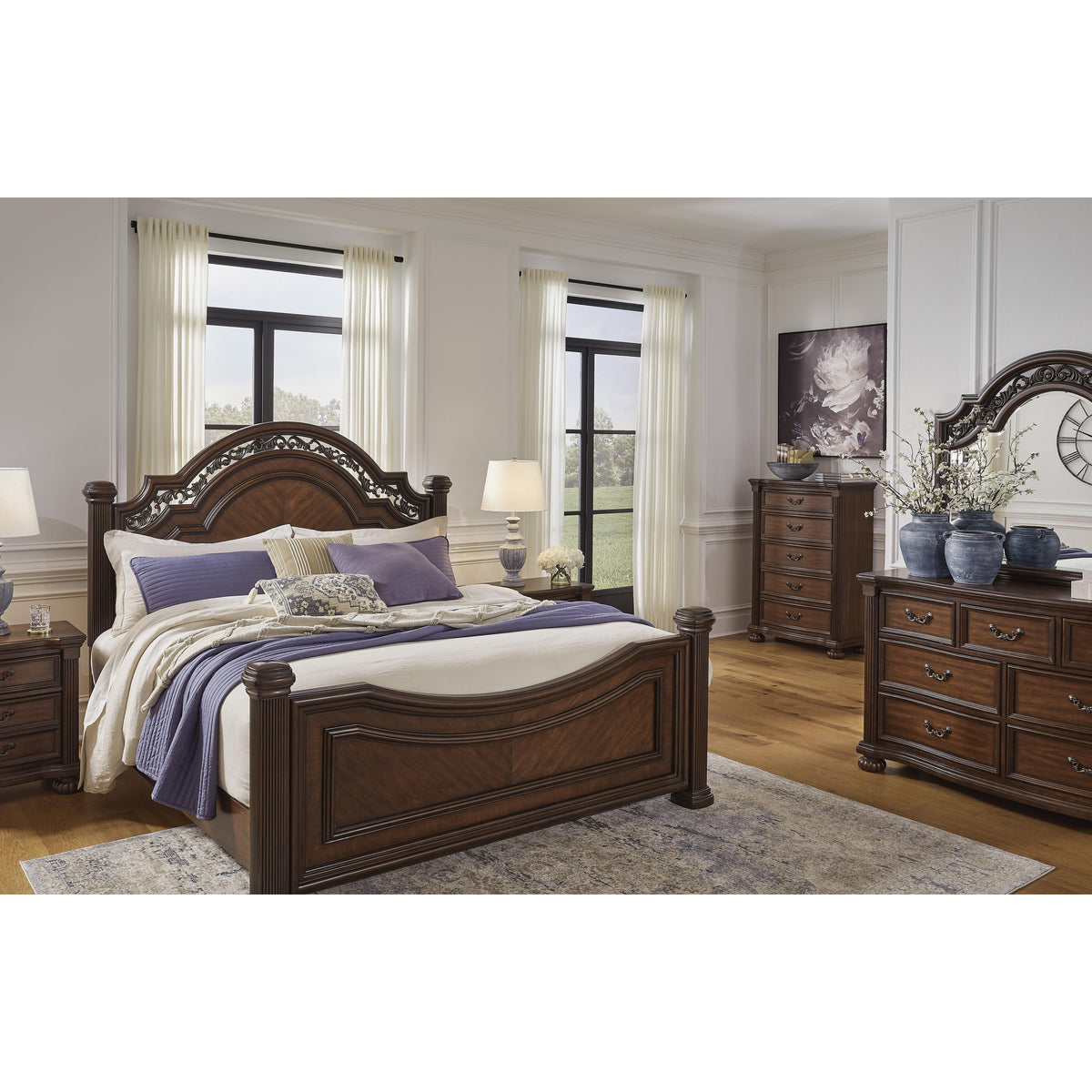Signature Design by Ashley Lavinton B764B5 Queen Poster Bed