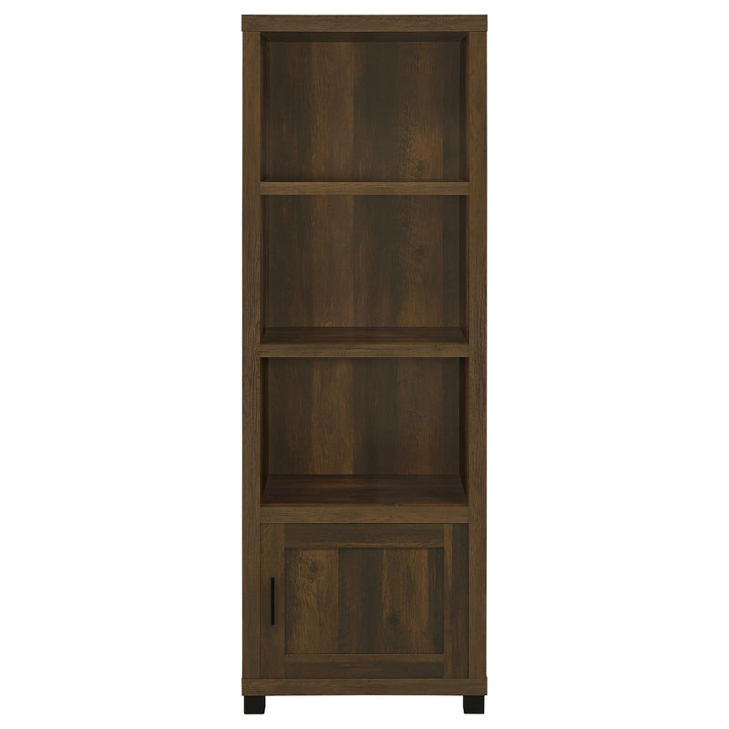 Coaster Furniture Sachin 707736 3-shelf Media Tower With Storage Cabinet - Dark Pine IMAGE 4