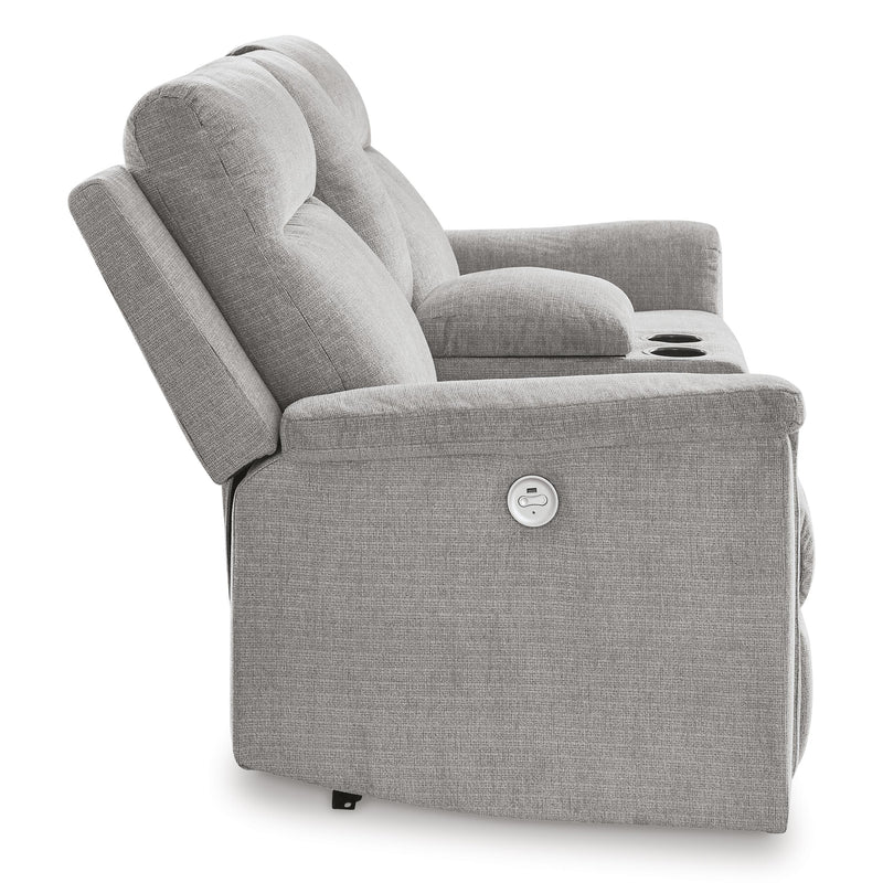 Signature Design by Ashley Barnsana Power Reclining Fabric Loveseat with Console 3320196 IMAGE 4