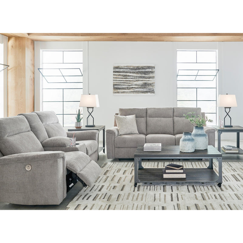 Signature Design by Ashley Barnsana Power Reclining Fabric Loveseat with Console 3320196 IMAGE 9