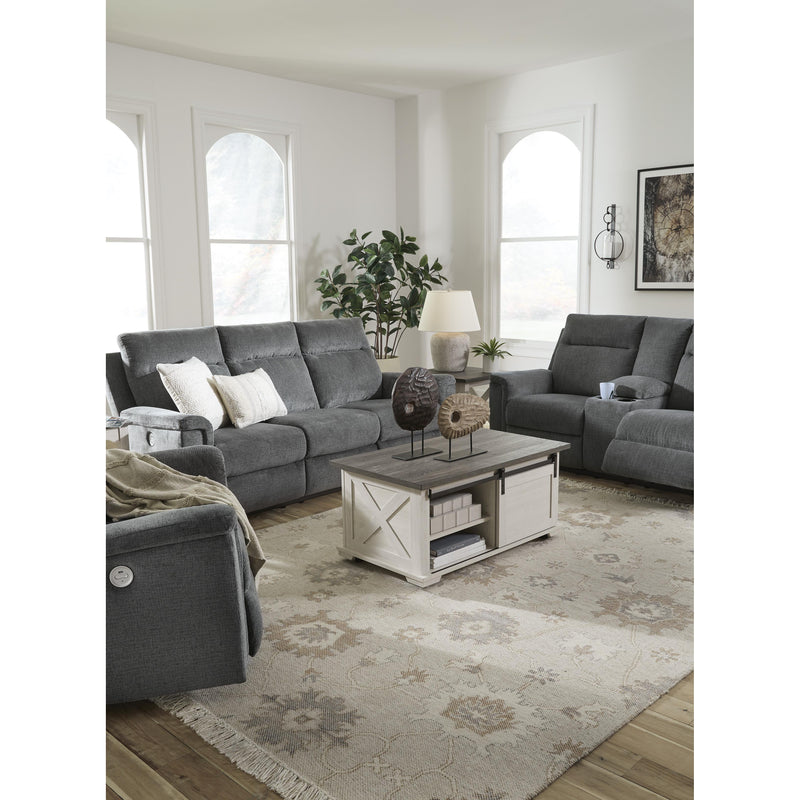 Signature Design by Ashley Barnsana Power Reclining Fabric Loveseat with Console 3320296 IMAGE 11