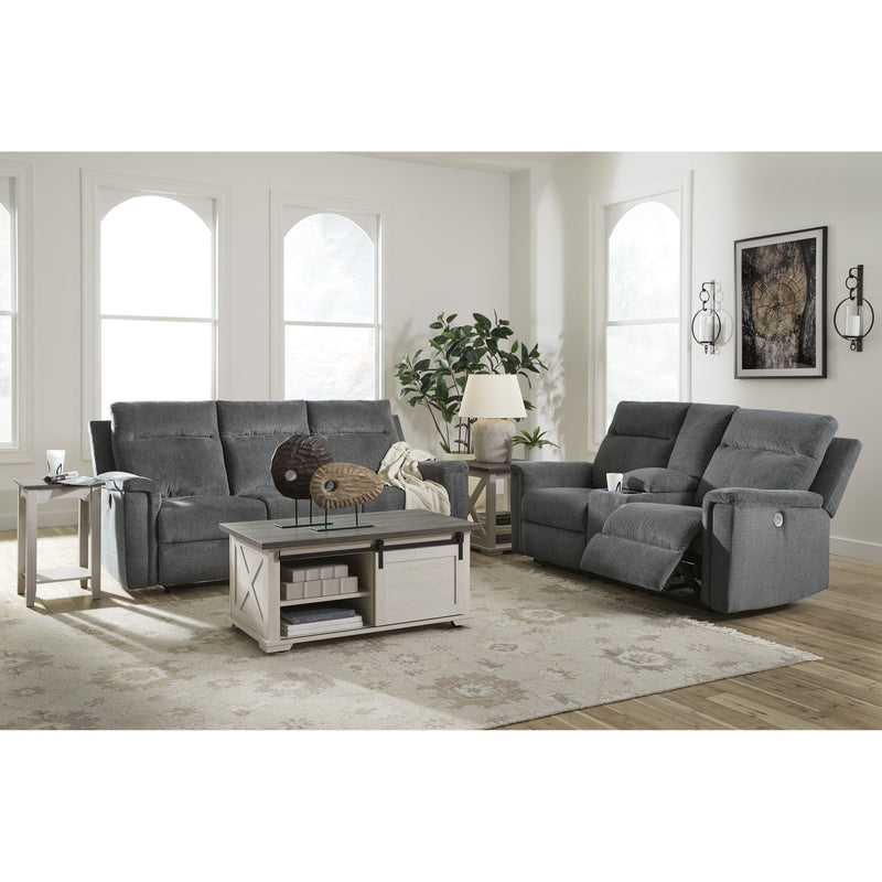 Signature Design by Ashley Barnsana Power Reclining Fabric Loveseat with Console 3320296 IMAGE 13