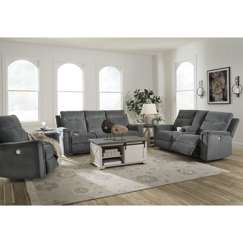 Signature Design by Ashley Barnsana Power Reclining Fabric Loveseat with Console 3320296 IMAGE 15