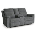 Signature Design by Ashley Barnsana 3320296 Double Reclining Power Loveseat with Console IMAGE 1