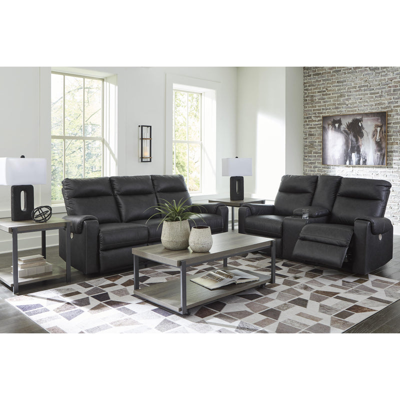 Signature Design by Ashley Axtellton Power Reclining Leather Look Sofa 3410587 IMAGE 11