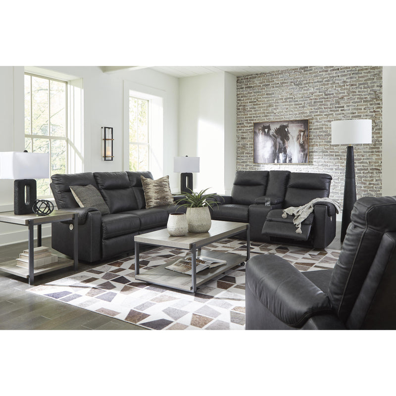 Signature Design by Ashley Axtellton Power Reclining Leather Look Sofa 3410587 IMAGE 14