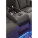  Signature Design by Ashley Fyne-Dyme 3660218 Power Reclining Loveseat with Console and Adjustable Headrest IMAGE 8