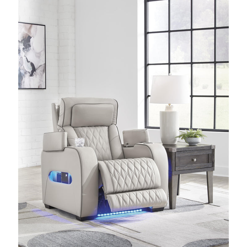 Signature Design by Ashley Boyington Power Leather Match Recliner U2710513 IMAGE 7