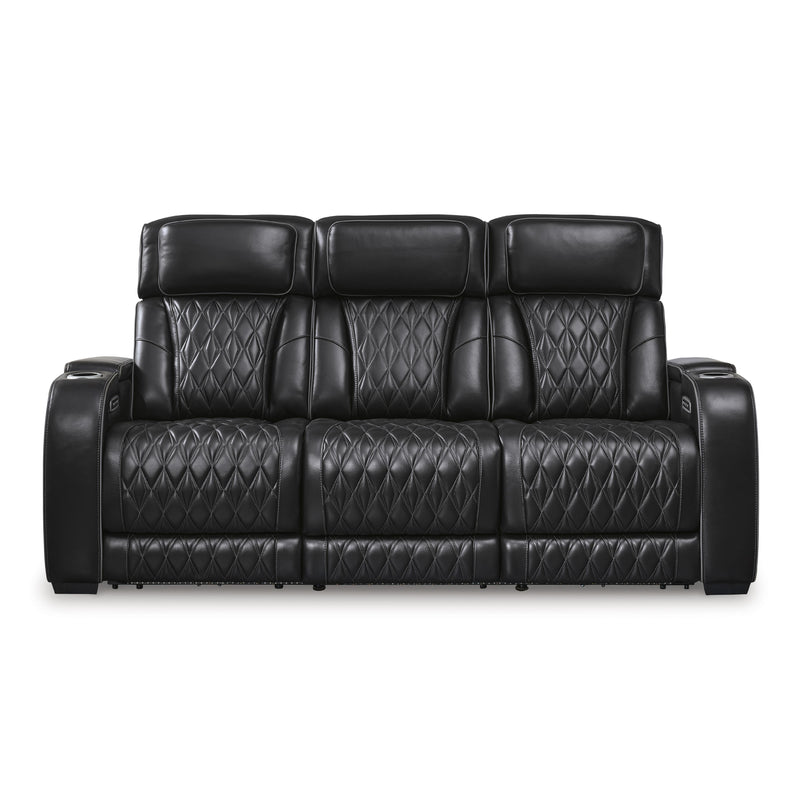 Signature Design by Ashley Boyington Power Reclining Leather Match Sofa U2710615 IMAGE 3