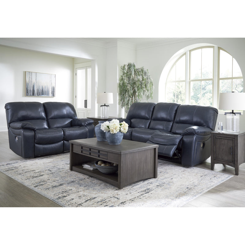 Signature Design by Ashley Leesworth Power Reclining Leather Match Loveseat U4380974 IMAGE 10