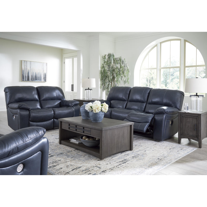 Signature Design by Ashley Leesworth Power Reclining Leather Match Sofa U4380987 IMAGE 12