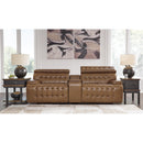 Signature Design by Ashley Temmpton Power Reclining Leather Match Loveseat with Console U9270858/U9270857/U9270862 IMAGE 2