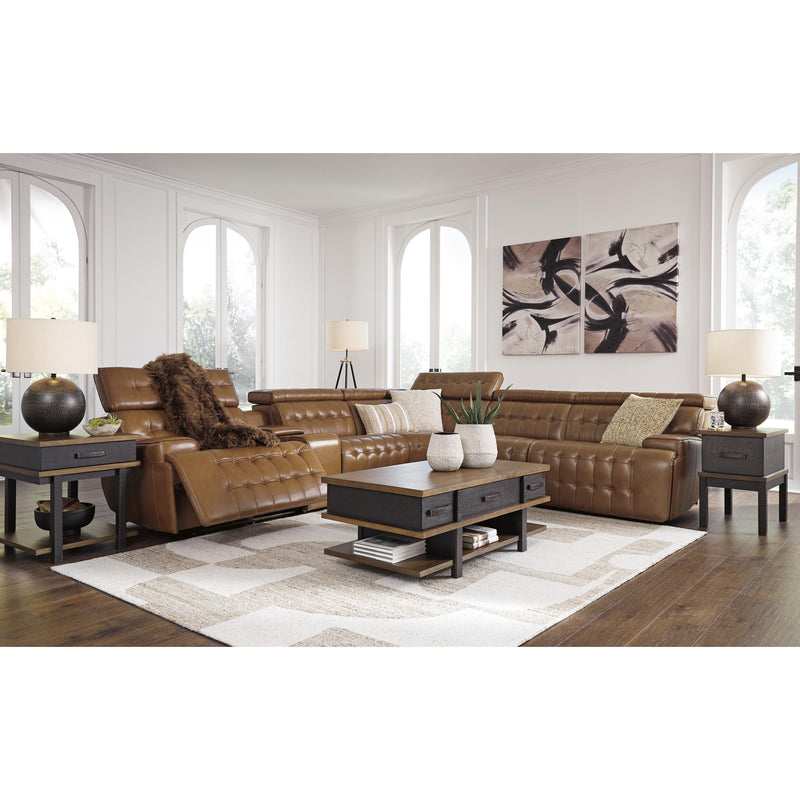 Signature Design by Ashley Temmpton Power Reclining Leather Match 6 pc Sectional U9270831/U9270846/U9270857/U9270858/U9270862/U9270877 IMAGE 6