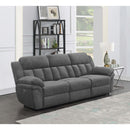  Coaster Furniture Bahrain 609541P Upholstered Power Sofa - Charcoal IMAGE 1