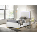  Coaster Furniture Marceline 222931T Wood Twin LED Panel Bed - White IMAGE 2