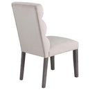 Coaster Furniture Carla 106683 Velvet Upholstered Dining Side Chair - Stone IMAGE 6