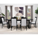  Coaster Furniture Brookmead 108231 100-inch Extension Leaf Dining Table - Black IMAGE 11