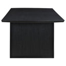  Coaster Furniture Brookmead 108231 100-inch Extension Leaf Dining Table - Black IMAGE 7