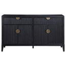  Coaster Furniture Brookmead 108235 4-door Sideboard Buffet Storage Cabinet - Black IMAGE 3