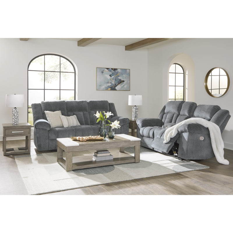 Signature Design by Ashley Tip-Off Power Reclining Fabric Loveseat with Console 6930418 IMAGE 15