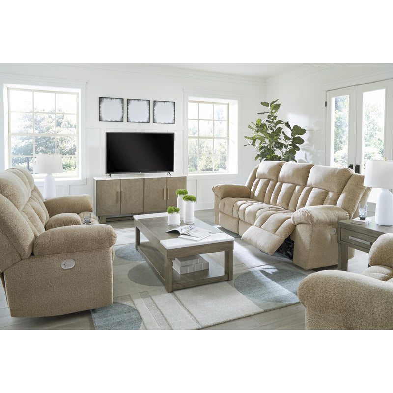 Signature Design by Ashley Tip-Off Power Reclining Fabric Loveseat with Console 6930518 IMAGE 17