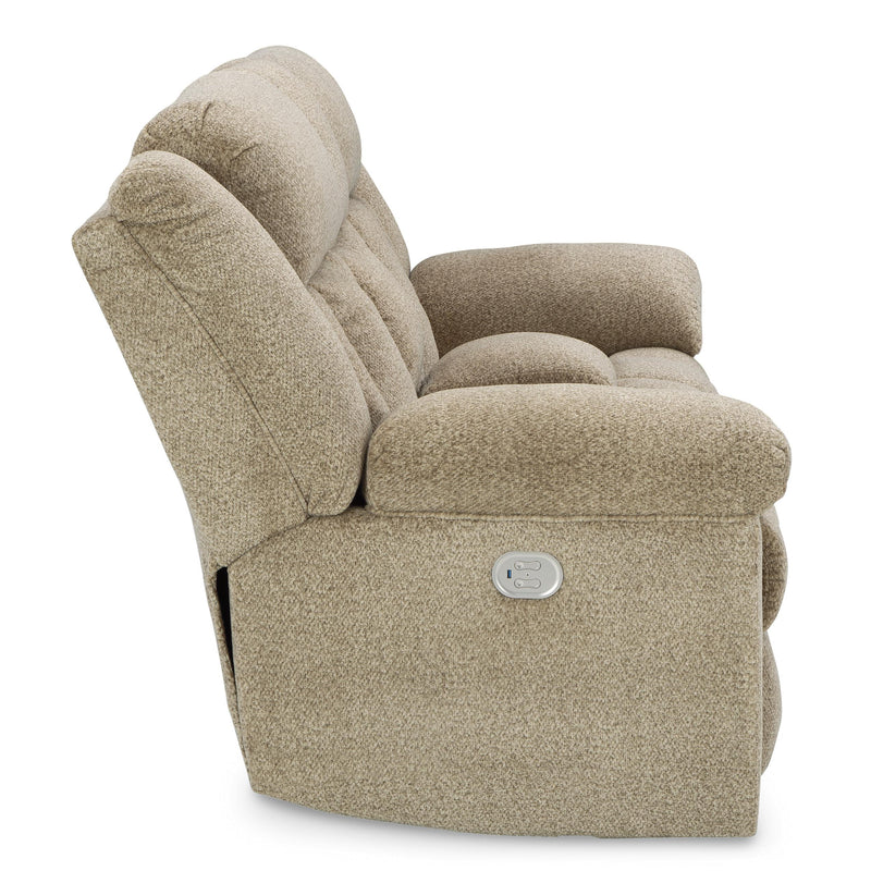 Signature Design by Ashley Tip-Off Power Reclining Fabric Loveseat with Console 6930518 IMAGE 5