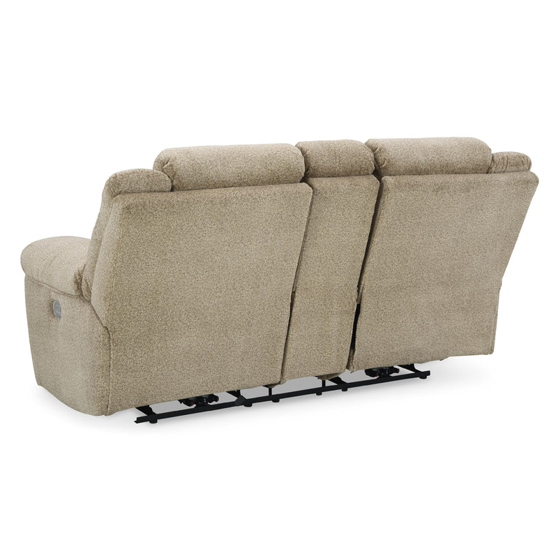 Signature Design by Ashley Tip-Off Power Reclining Fabric Loveseat with Console 6930518 IMAGE 6