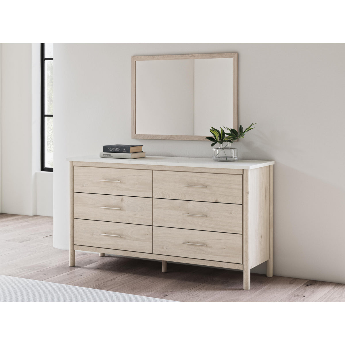Signature Design by Ashley Cadmori B2615B1 Dresser and Mirror