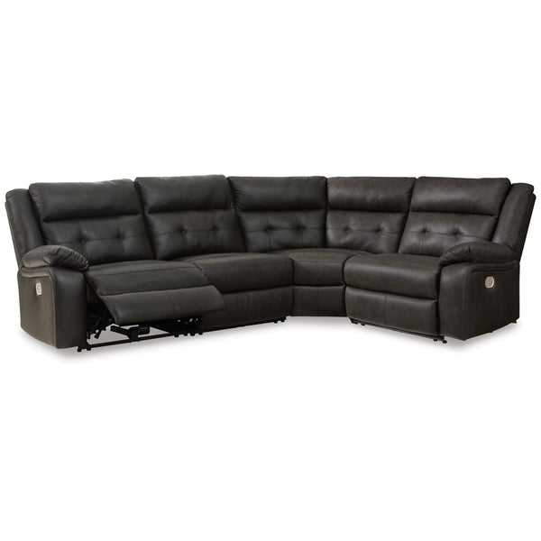 Signature Design by Ashley Mackie Pike Power Reclining Leather Match 4 pc Sectional U4330558/U4330531/U4330577/U4330562 IMAGE 1