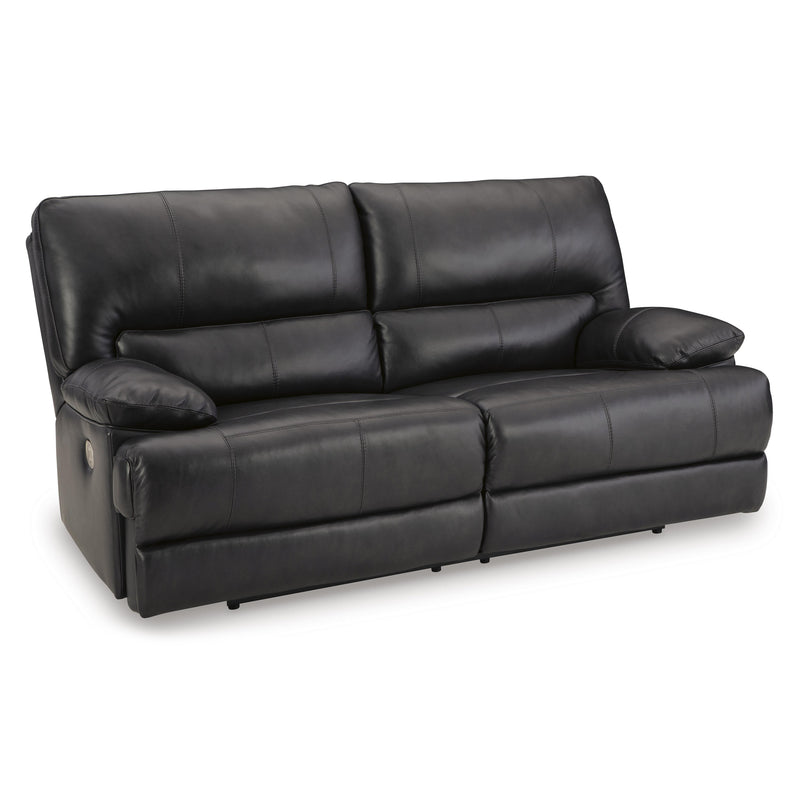 Signature Design by Ashley Mountainous Power Reclining Leather Match Sofa U6580147 IMAGE 1